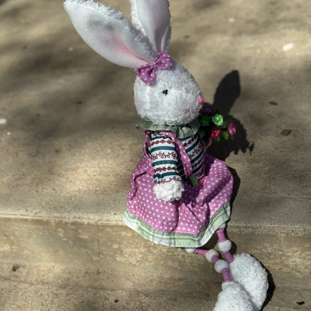 Plush Bunny Shelf Sitter Easter Decor‎